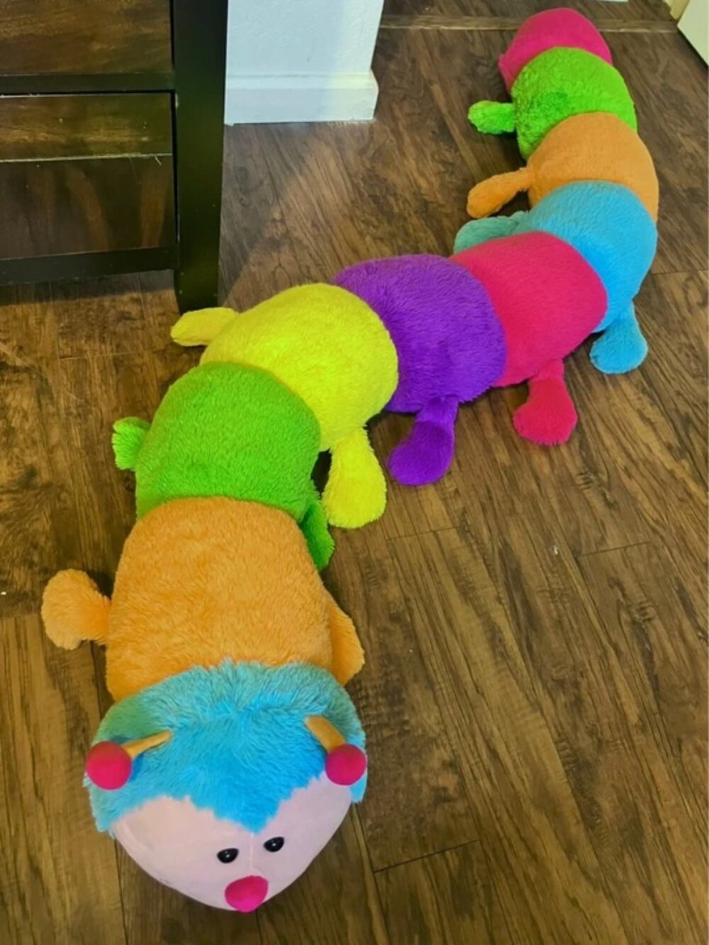 Multicolor Jumbo Caterpillar Plush 6ft Room Decor Vintage Kidcore Rainbowcore St